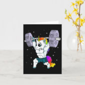 Manie Einhorn Bodybuilding Muscle Funny Workout Gy Karte (Gelbe Blume)