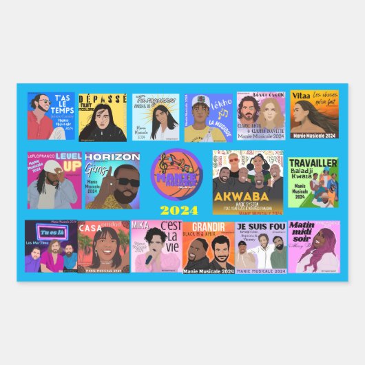 Manie Musicale 2024 alle Künstler Aufkleber (Vorderseite)
