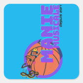 Manie Musicale-Aufkleber Quadratischer Aufkleber (Vorderseite)