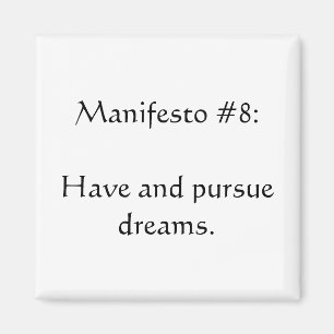 Manifest #8 magnet