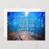 Manifest dein Schicksal Inspiration Zitat Postkarte (Vorne/Hinten)