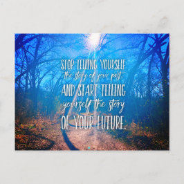 Manifest dein Schicksal Inspiration Zitat Postkarte