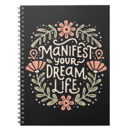 Manifest dein Traumleben manifestieren Bejahung Notizblock