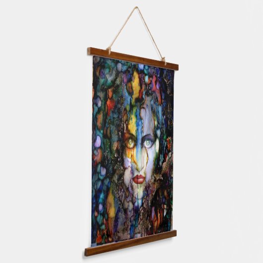 "Manifest Destiny" Kunst von Rebecca O'Donnell Wandteppich Mit Holzrahmen (Gewinkelt)