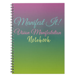 Manifest es! Vision Board Spiral Foto Notebook Notizblock