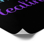 Manifest Healing Suizidpräventionsdesign Poster (Ecke)