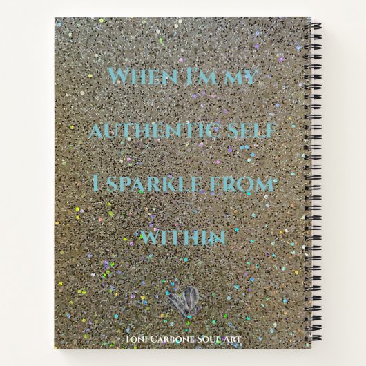 Manifest Journal with mantra or choose your own Notizblock (Rückseite)