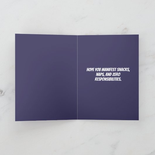 Manifest Magic Hexenkarte mit eingeklappter Hallow Karte (Innenseite)