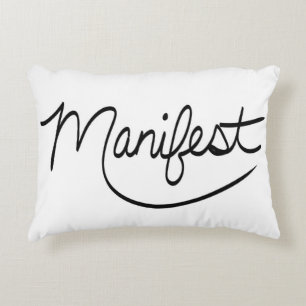 Manifest Simple Cursive Handgeschriebene Typografi Dekokissen