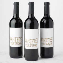 Manifest Weinetikett