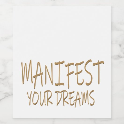 Manifest Weinetikett (Einzelnes Label)