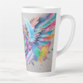 Manifest Your Dreams-Latte Mug Milchtasse (Rechts)