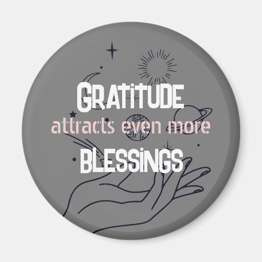 Manifestation Affirmation Magnet (Vorne)