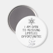 Manifestation Affirmation Magnet (Vorderseite/Rückseite)