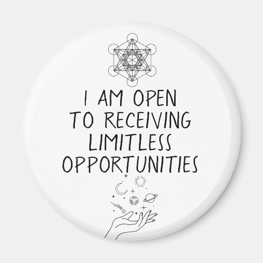 Manifestation Affirmation Magnet (Vorne)