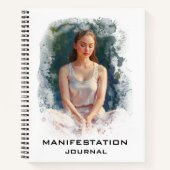 *~* Manifestation AP85 Manifesting Meditating Girl Notizblock (Vorderseite)