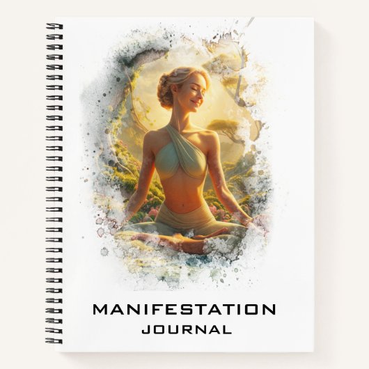 *~* Manifestation AP85 Manifesting Yoga Frau Notizblock (Vorderseite)