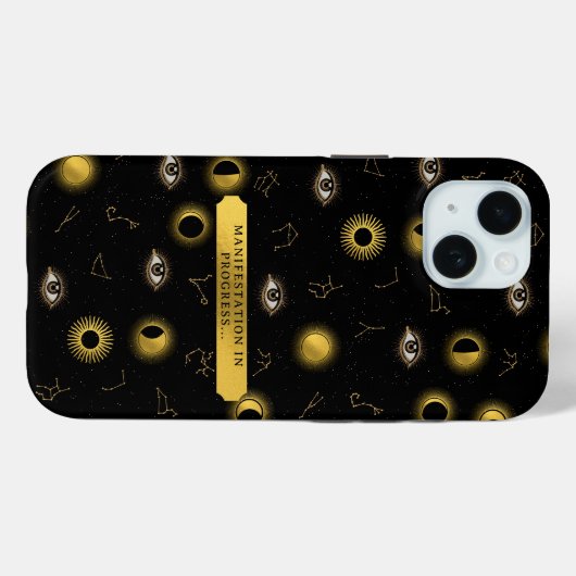 Manifestation Celestial Sun & Moon Zodiac Eye Case-Mate iPhone Hülle (Rückseite (Horizontal))