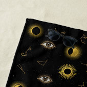 Manifestation Celestial Sun & Moon Zodiac Eye Strandtuch (Beispiel)