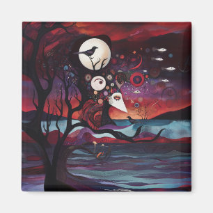 Manifestation der Absicht okkult dunkle Hexerei Ku Magnet