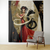 Manifestation der Absicht okkult dunkle Hexerei Ku Wandteppich (Beispiel)