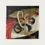 Manifestation der Absicht okkult dunkle Hexerei Ku Wandteppich (Vorderseite (Horizontal))