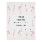 Manifestation der Flamingo-Bejahung Poster (Vorderseite)