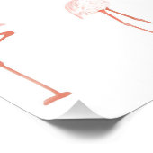 Manifestation der Flamingo-Bejahung Poster (Ecke)