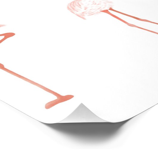 Manifestation der Flamingo-Bejahung Poster (Ecke)