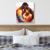 Manifestation der Liebe Leinwanddruck (Insitu (Schlafzimmer))