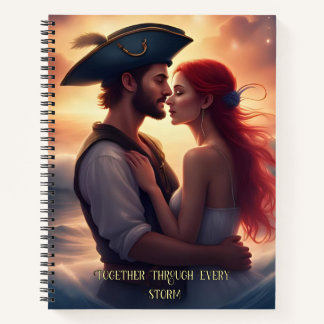 Manifestation der Liebe - Romantisches Piratenpaar Notizblock