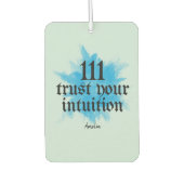 Manifestation eines positiven Affirmation Quote Autolufterfrischer (Vorderseite)