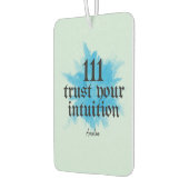 Manifestation eines positiven Affirmation Quote Autolufterfrischer (Links)