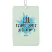 Manifestation eines positiven Affirmation Quote Autolufterfrischer (Rückseite)