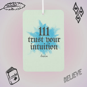 Manifestation eines positiven Affirmation Quote Autolufterfrischer