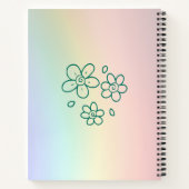 Manifestation farbenfrohe Bekenntnisse für das Tra Notizblock (Rückseite)