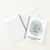 *~* Manifestation Glitzer Blue Manifest AP85 Notizblock (Innenseite)