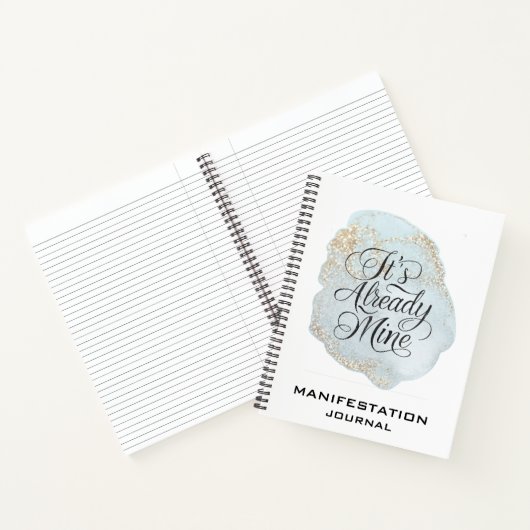 *~* Manifestation Glitzer Blue Manifest AP85 Notizblock (Innenseite)