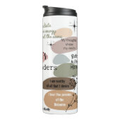 Manifestation Individuelle Name Law of Attraction Thermosbecher (Nach rechts gedreht)