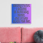 Manifestation Leinwanddruck (Insitu (Wohnzimmer))