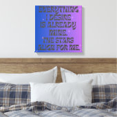 Manifestation Leinwanddruck (Insitu (Schlafzimmer))
