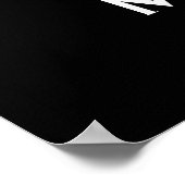 Manifestation Magic Schwarzes Zitat, Minimalistisc Poster (Ecke)