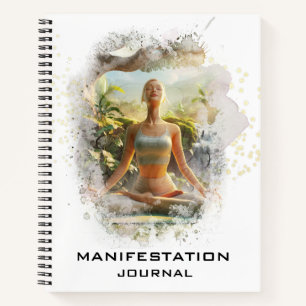*~* Manifestation Manifestation AP85 Yoga Frau Notizblock