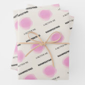Manifestation, Manifestation, positive spirituelle Geschenkpapier Set (Beispiel)