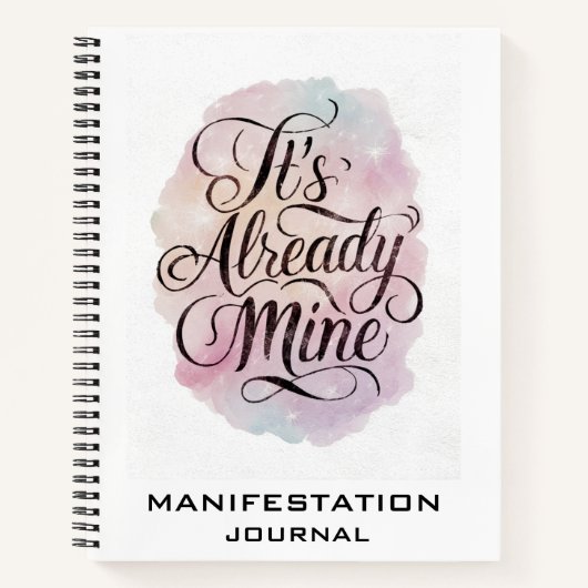 *~* Manifestation Manifesting AP85 Spiral Notebook Notizblock (Vorderseite)