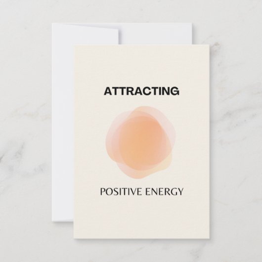 Manifestation, positive Spiritualität, Affirmation Dankeskarte (Vorderseite)