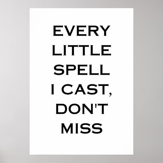 Manifestation Quote Typography Design Poster (Vorne)