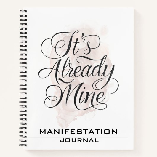 *~* Manifestation Rose Gold Manifest AP85 Notizblock (Vorderseite)