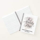 *~* Manifestation Rose Gold Manifest AP85 Notizblock (Innenseite)