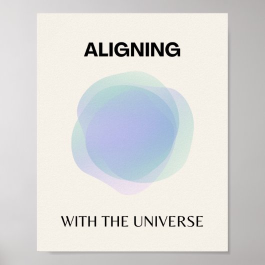 Manifestation spirituelle Kunst, Energie Aura stra Poster (Vorne)